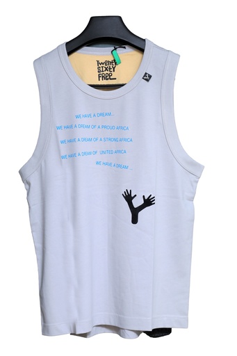 Men's white tank top